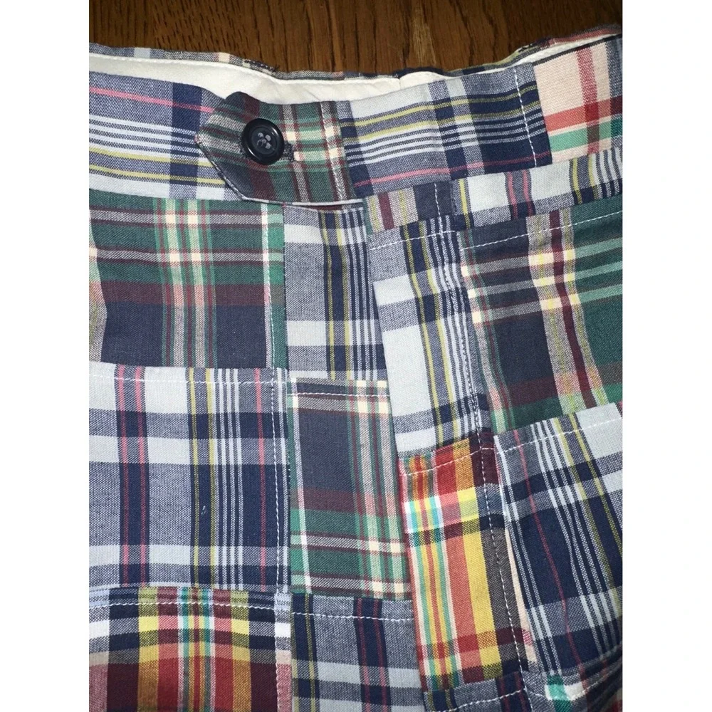 Jos. A. Bank Executive Windsor Patchwork Madras Plaid Cotton Pants 38R/33 New